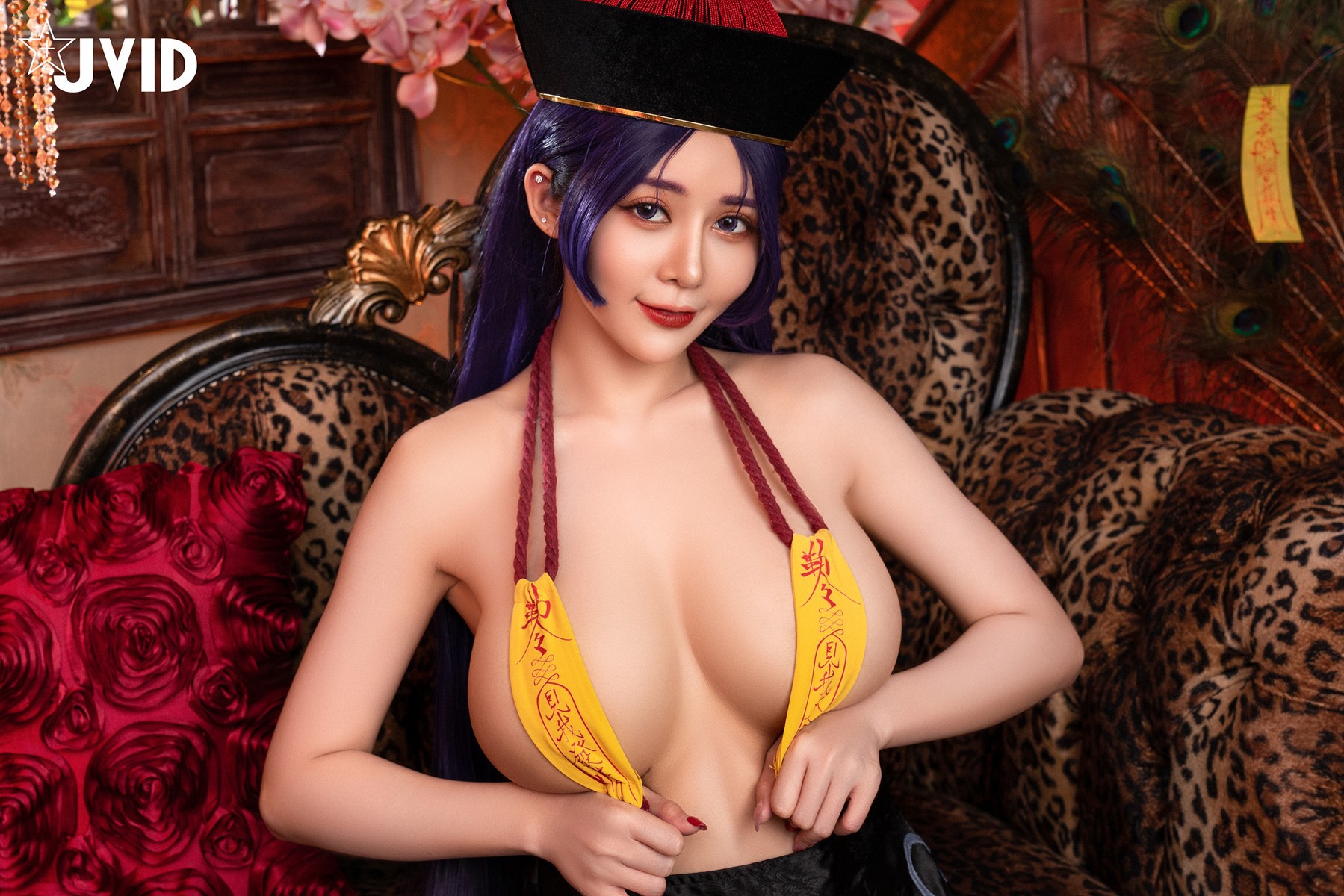 菰蒲風動縱斜影，殭屍奶光《安希》膣得液滿！見我發情——香希趕屍霊幻道士 X 最胸妖怪キョンシー Zombie sex folklore Set.02 29