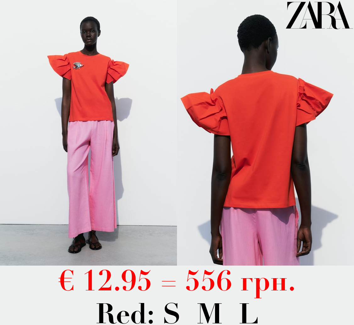 CONTRAST TOP WITH FULL SLEEVES