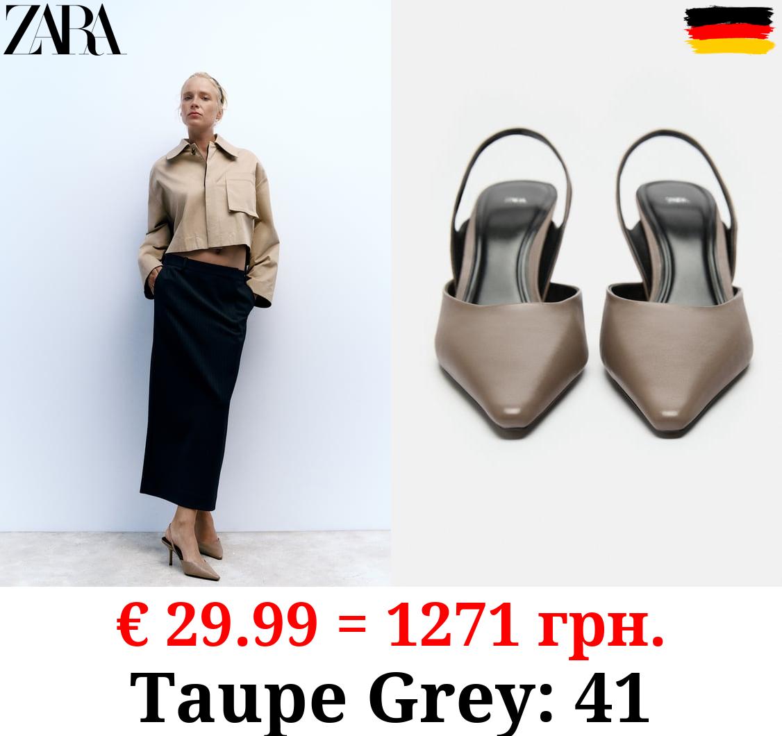 MID-HEEL SLINGBACK SHOES