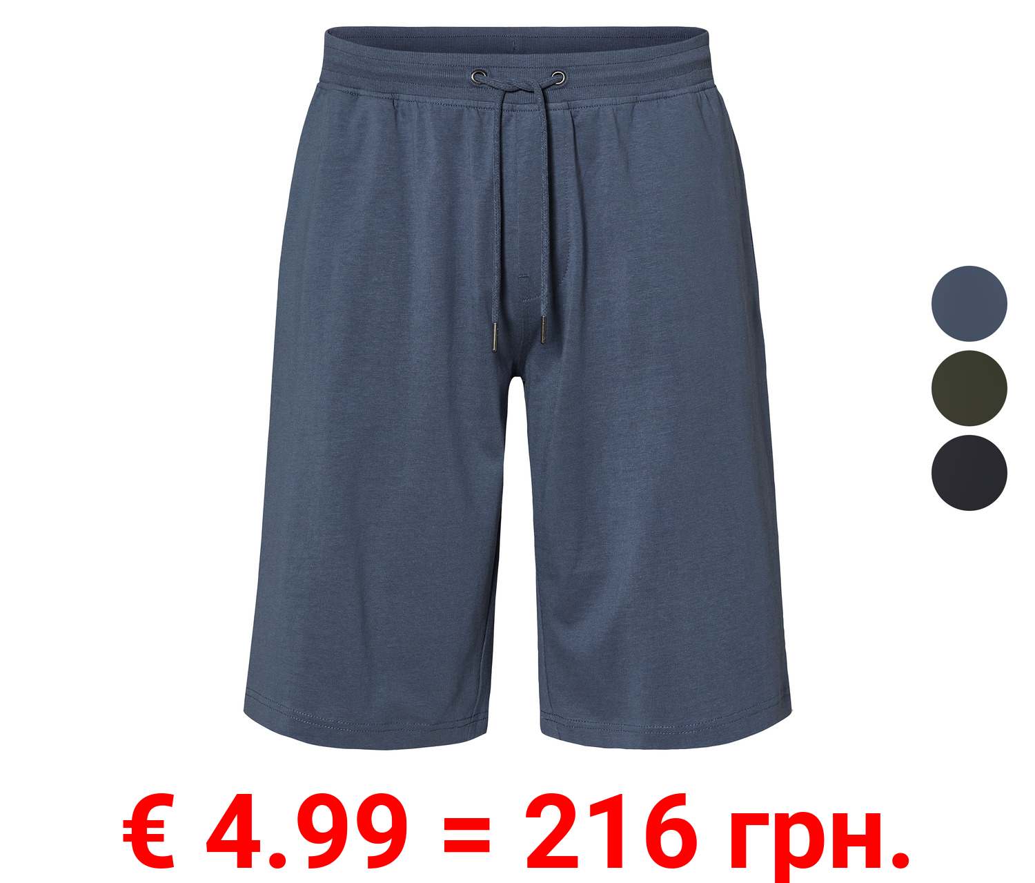 LIVERGY® Herren Bermuda aus bequemer Heavy-Jersey-Qualität