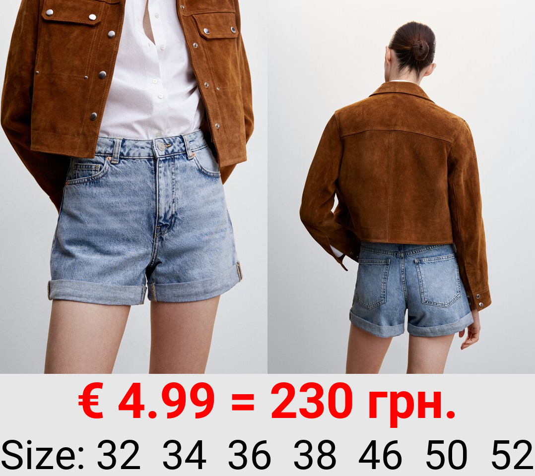 Shorts vaqueros mom-fit