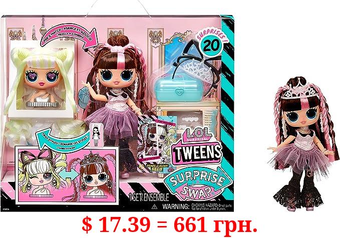 L.O.L. Surprise! Tweens Surprise Swap Bronze-2-Blonde Billie Fashion Doll with 20+ Surprises Including Styling Head and Fabulous Fashions and Accessories – Great Gift for Kids Ages 4+