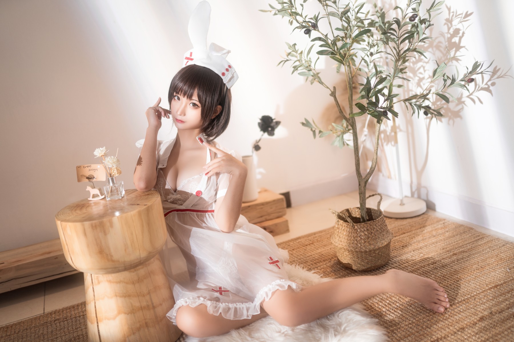 Cosplay 蠢沫沫 Chunmomo 透明护士 9