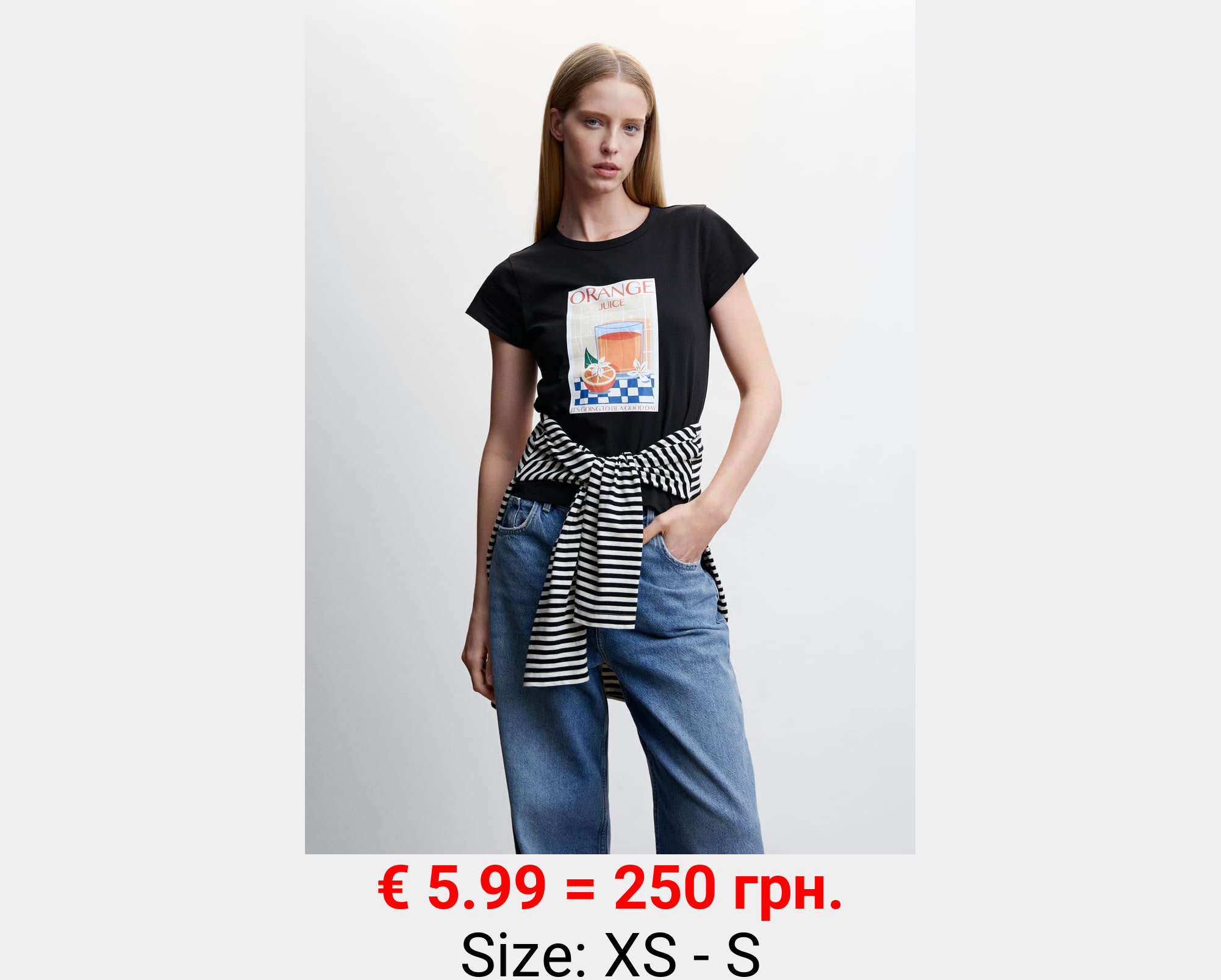 Camiseta estampada manga corta