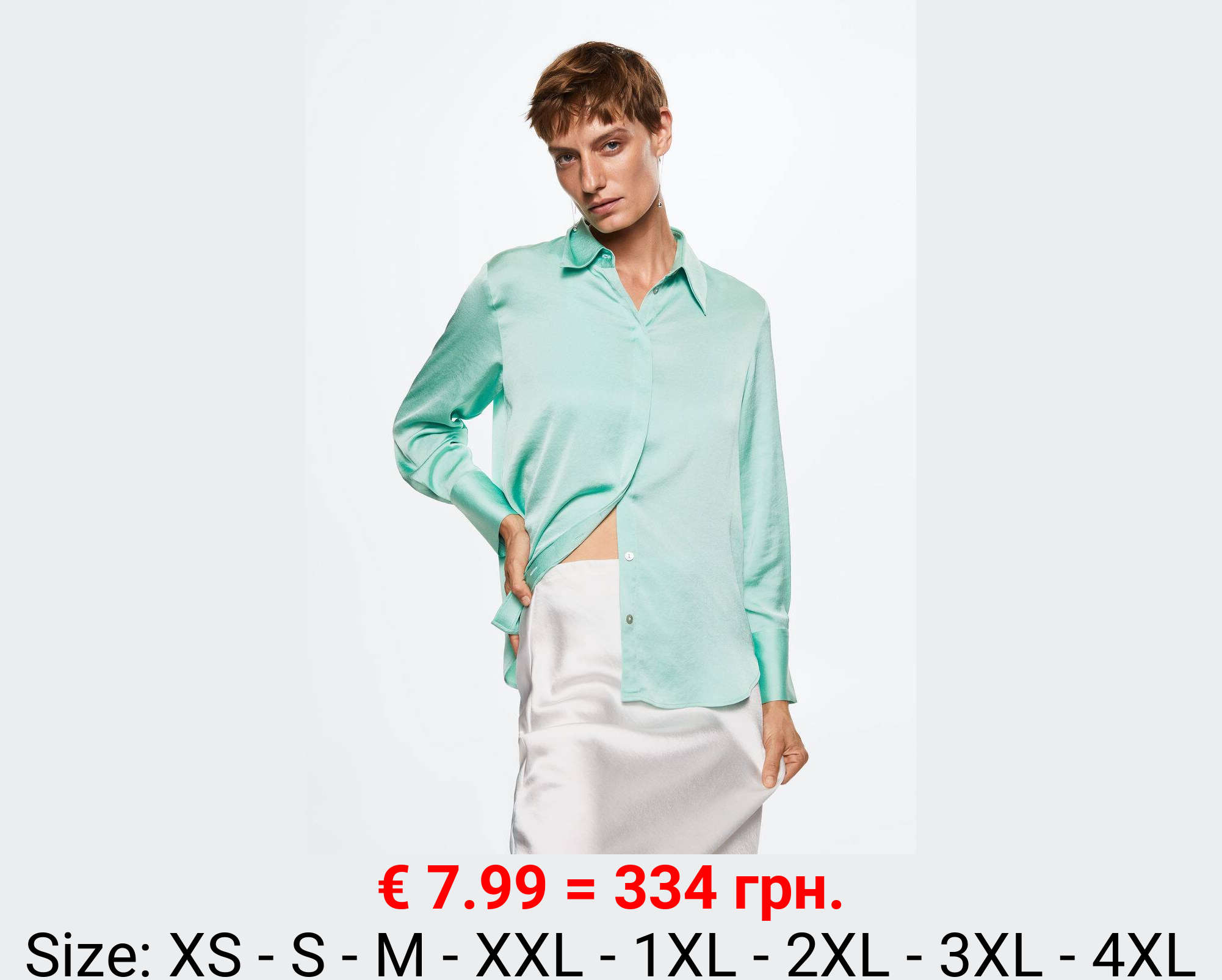 Camisa fluida satinada