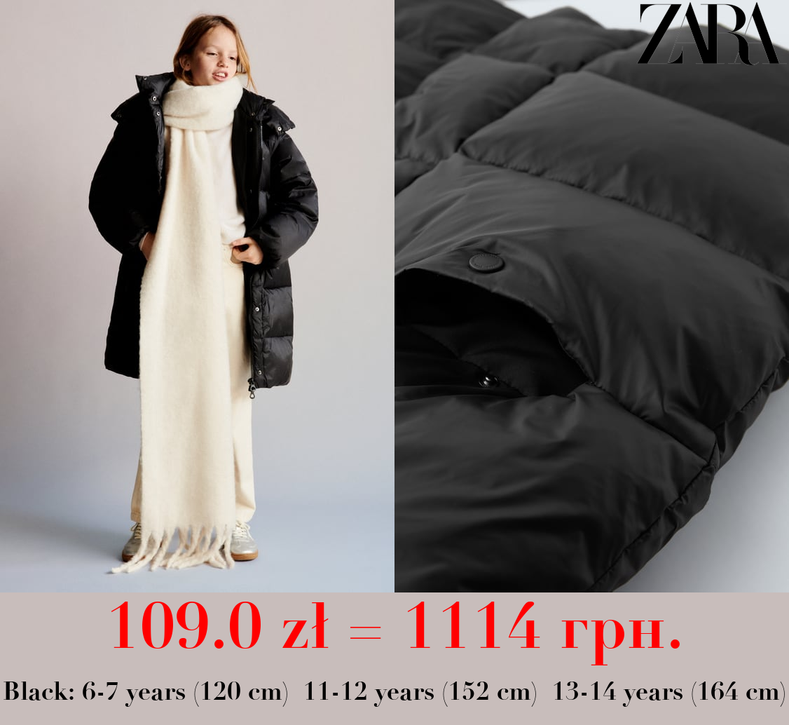 EXTRALONG DOWN AND FEATHER JACKET