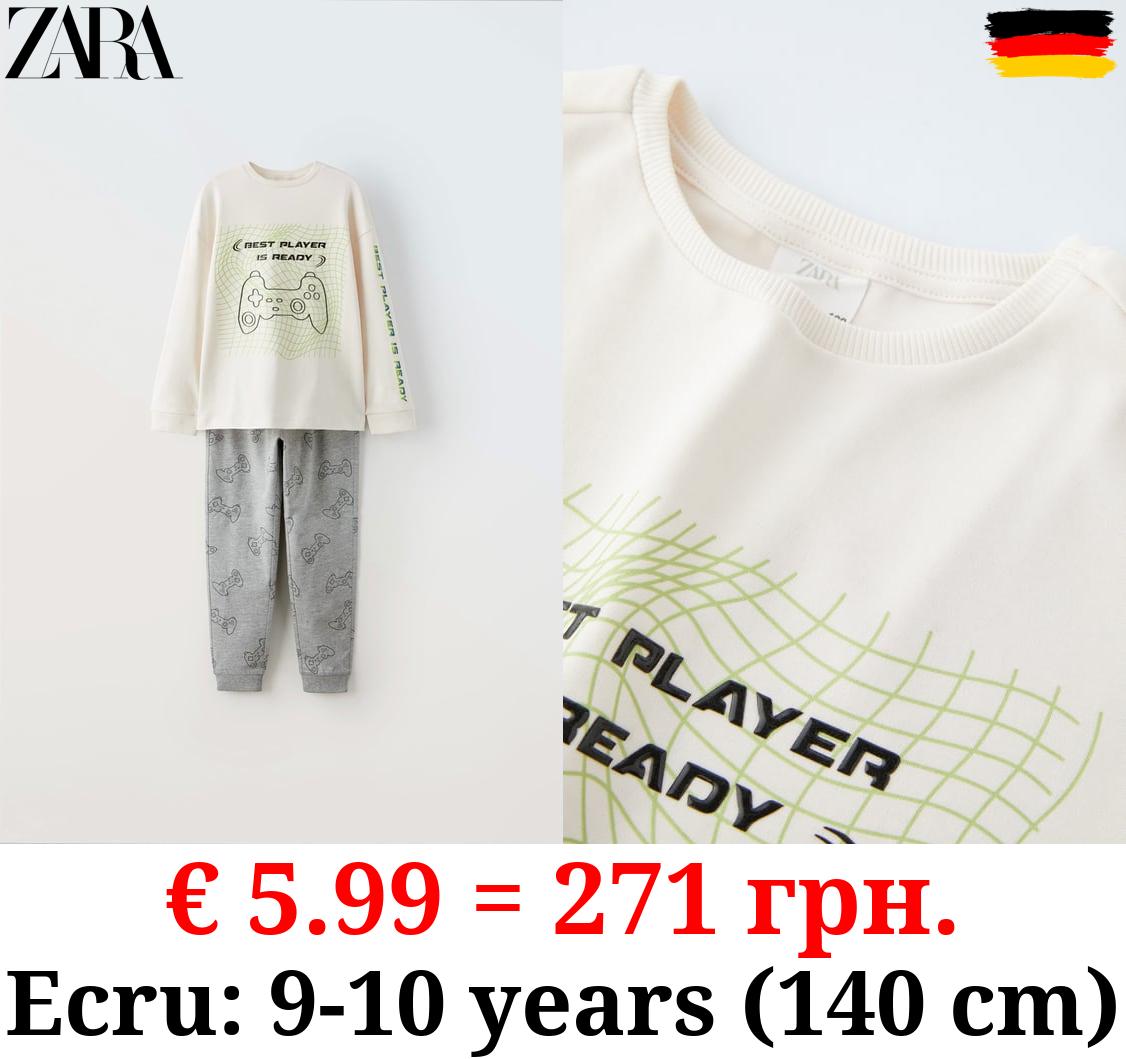 6-14 YEARS/ CONSOLE CONTROLLER PRINT PYJAMAS