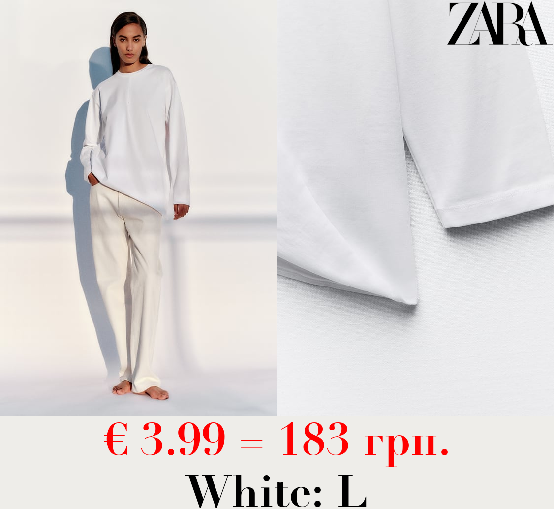 ASYMMETRIC DRAPED T-SHIRT