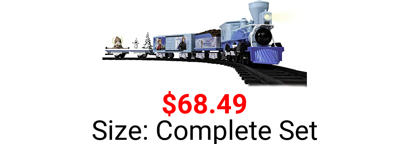 Lionel Disney's Frozen Ready-to-Play Set, Battery-Powered Model Train Set with Remote