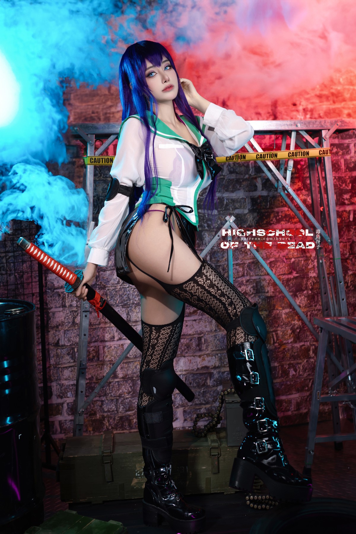Cosplay 日本性感萝莉Byoru Saeko Busujima 3