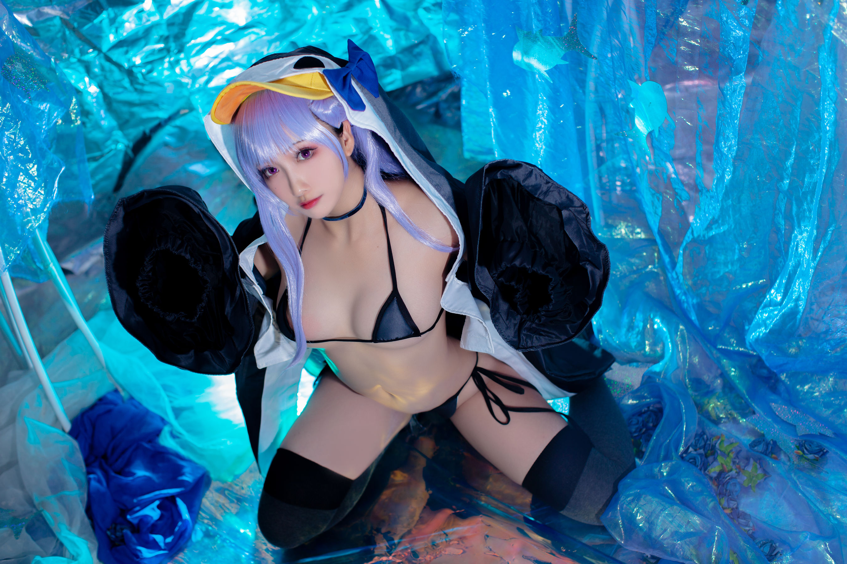 [福利COS]_动漫博主洛璃LoLiSAMA_-_水着莉莉丝-写真图集共32P 3