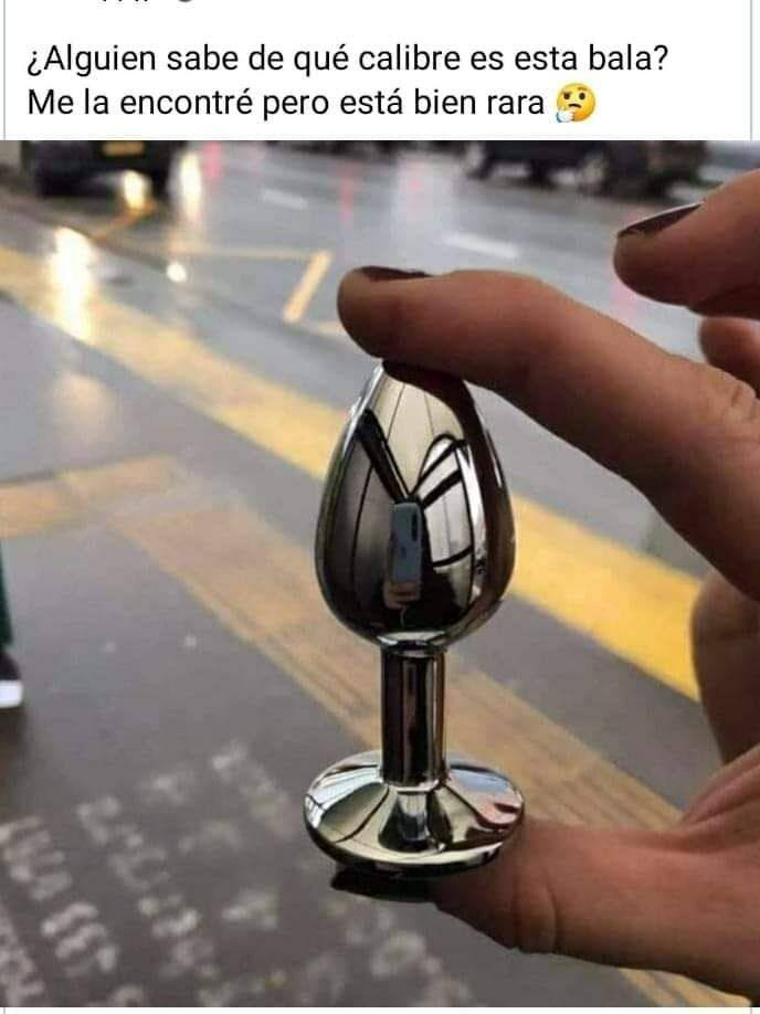 Encontrada una bala en la calle