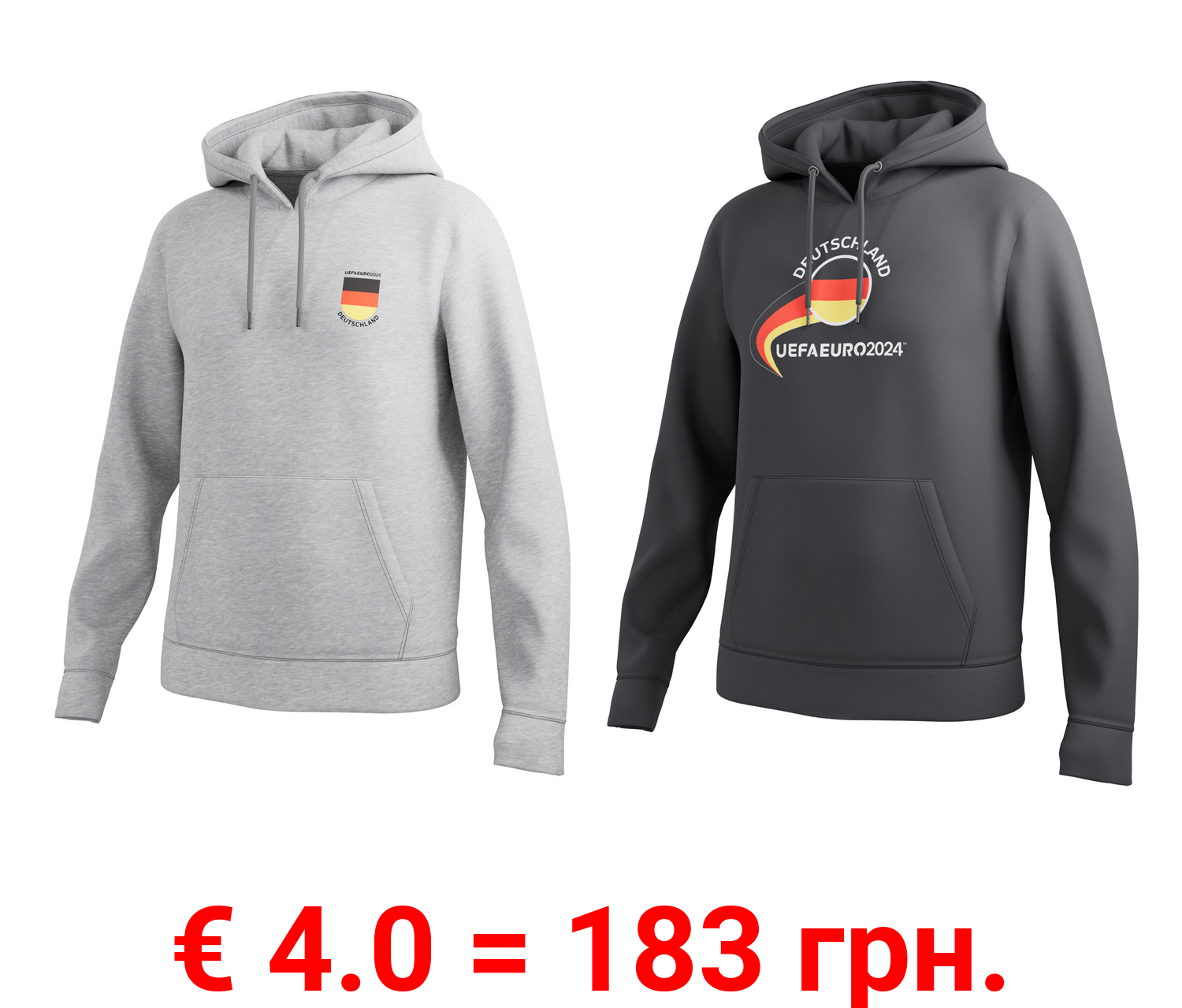 Damen / Herren Sweathoodie »UEFA EURO 2024«, Deutschland