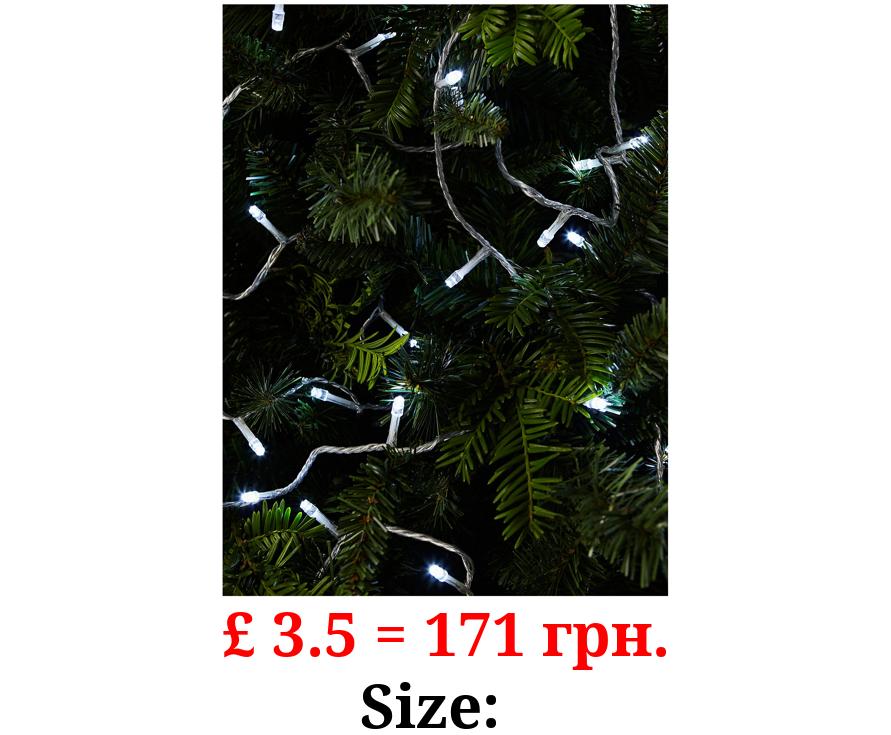 White LED String Lights on Clear Cable - Various Lengths