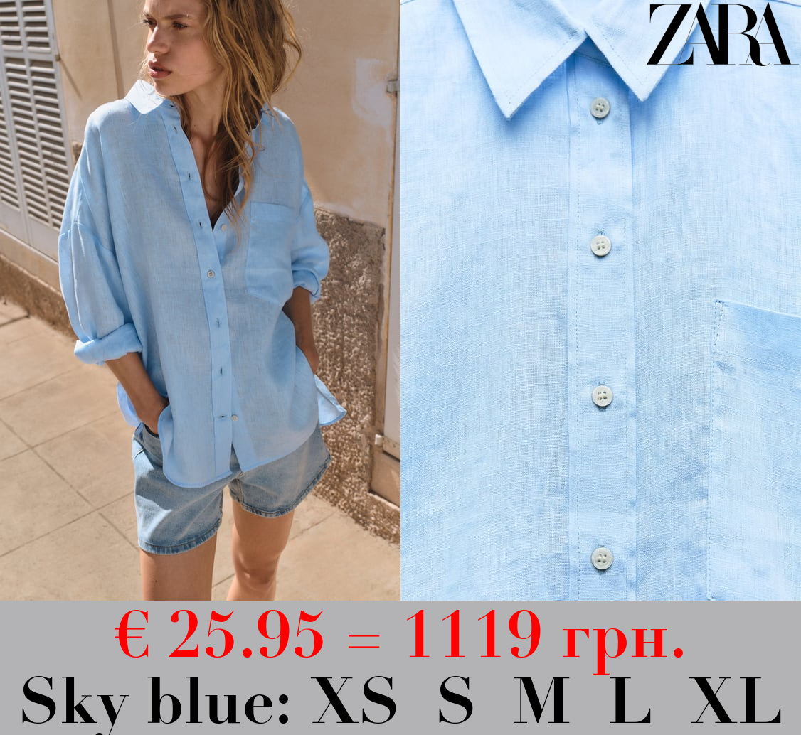 100% LINEN BASIC SHIRT