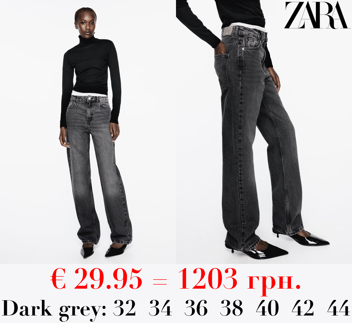 Z1975 STRAIGHT-FIT HIGH-WAIST LONG LENGTH JEANS