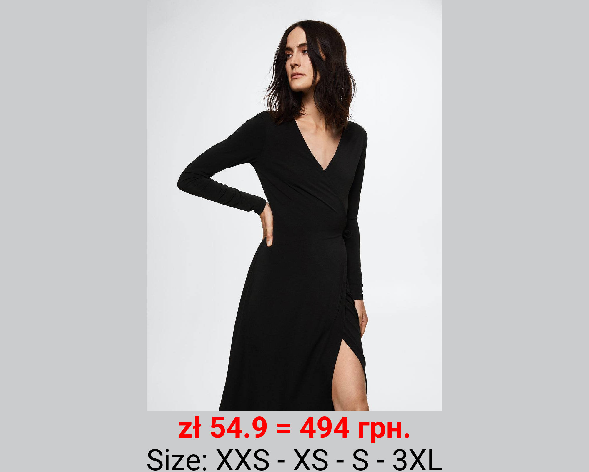 Vestido cruzado nudo