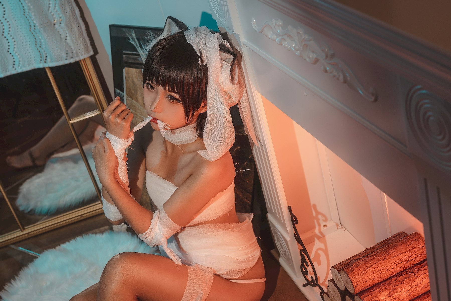 蠢沫沫 Cosplay 绷带猫 20