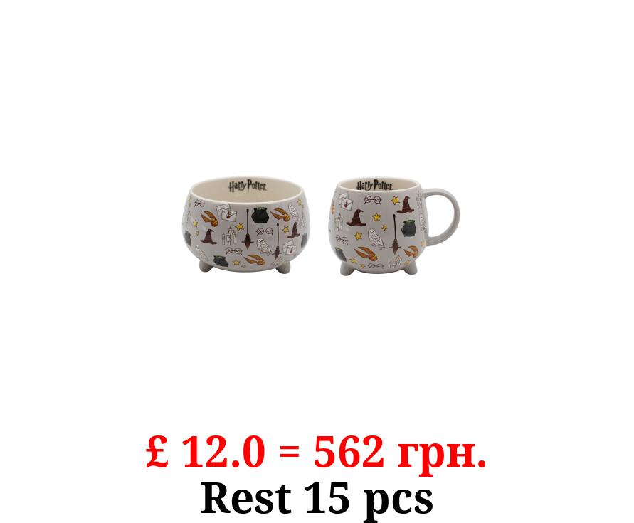 Grey Harry Potter Mug & Bowls 4 Piece Set
