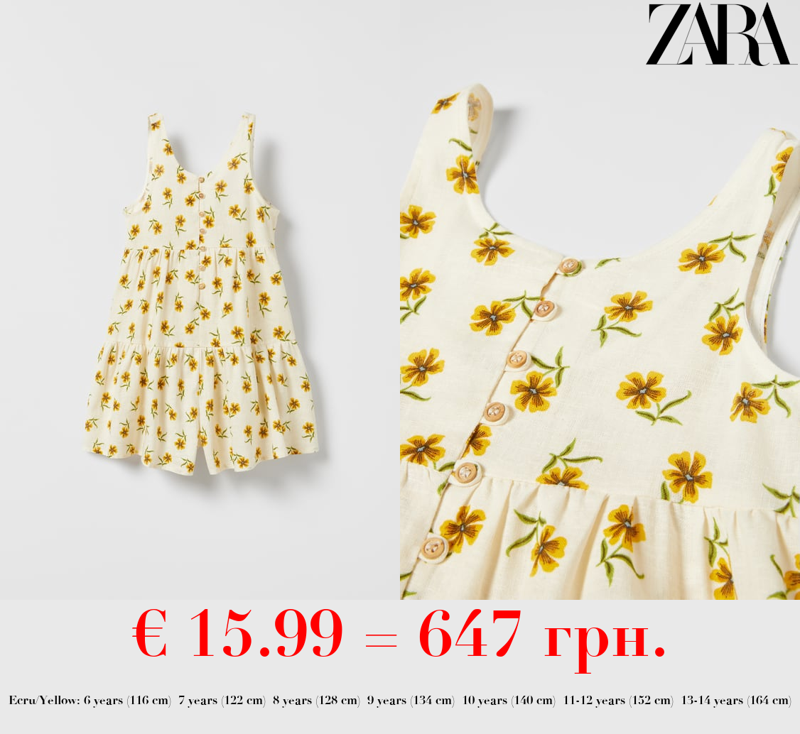 SUNFLOWER PANELLED PLAYSUIT