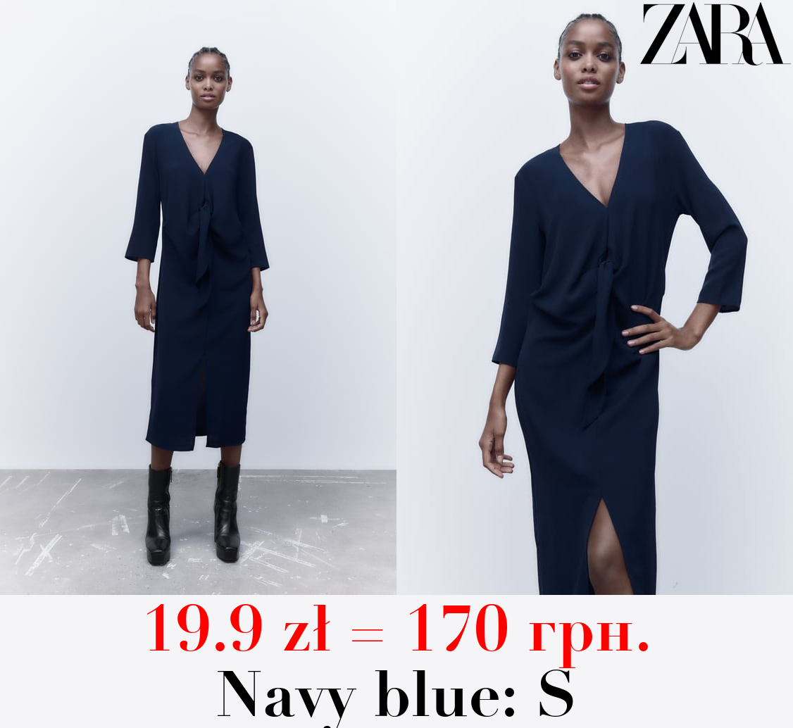 FLOWING DRESS WITH KNOT