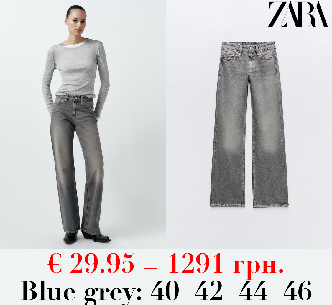 TRF WIDE-LEG MID-RISE FULL LENGTH JEANS