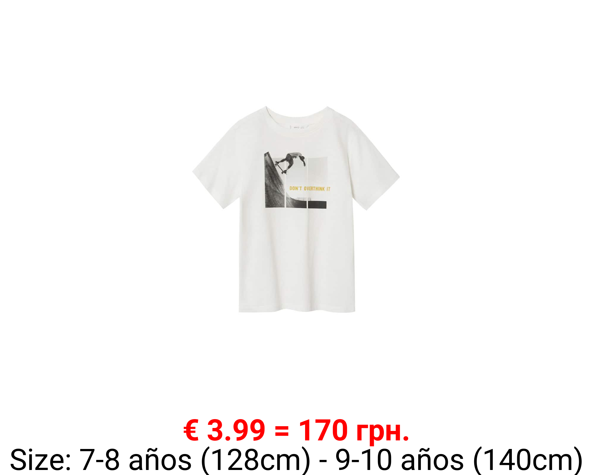 Camiseta estampada manga corta