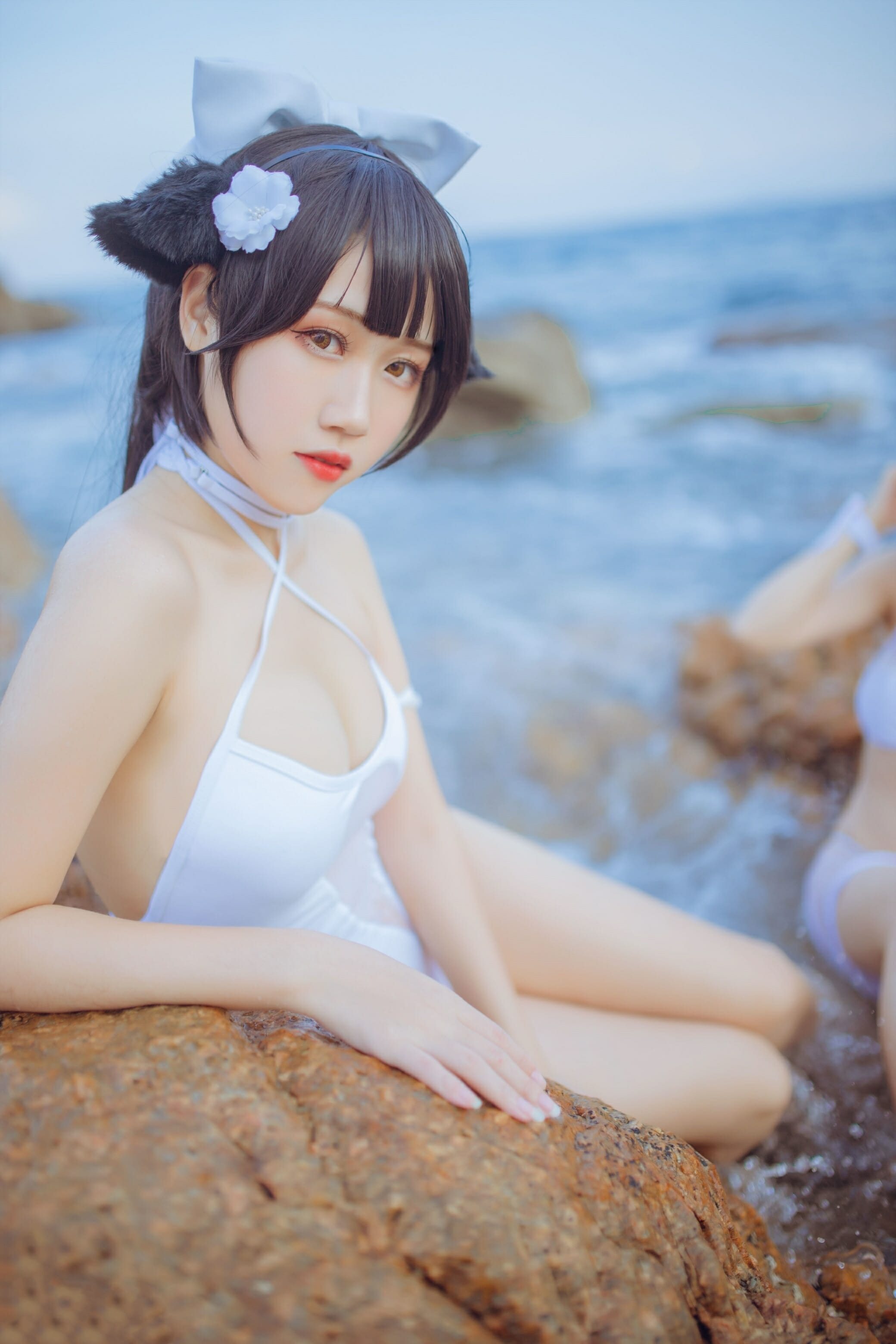 抖娘利世-碧蓝航线高雄 爱宕泳装[41P] 34