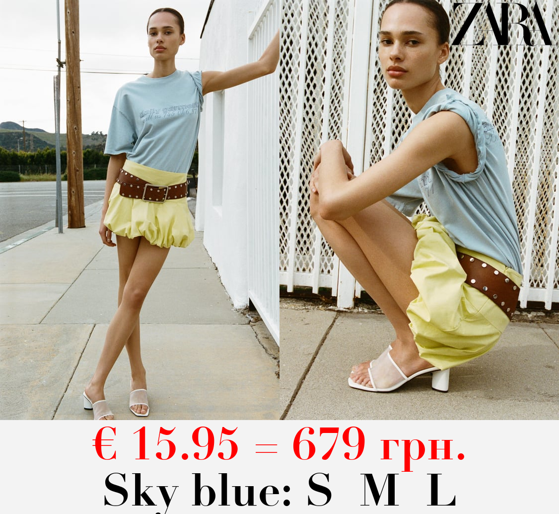 FADED-EFFECT PRINT T-SHIRT