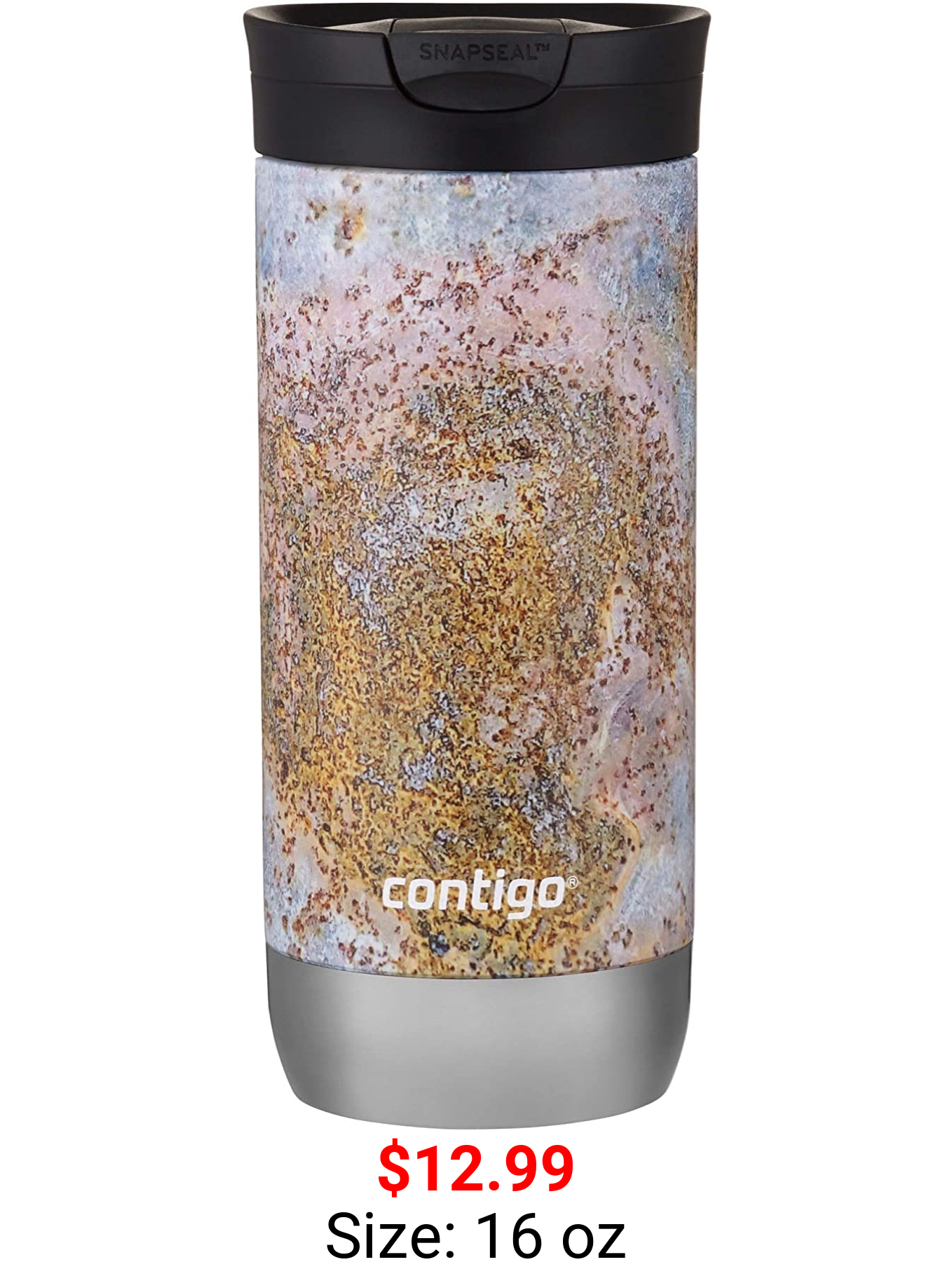 Contigo 16 oz. Huron 2.0 Couture SnapSeal Insulated Stainless Steel Travel Mug