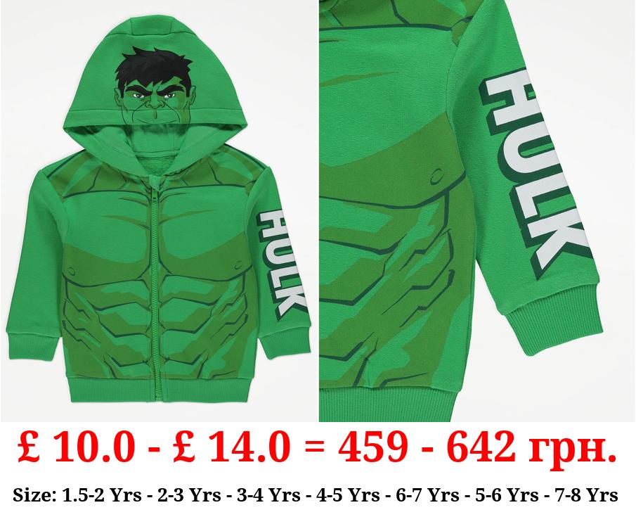 Marvel The Incredible Hulk Zip Up Hoodie