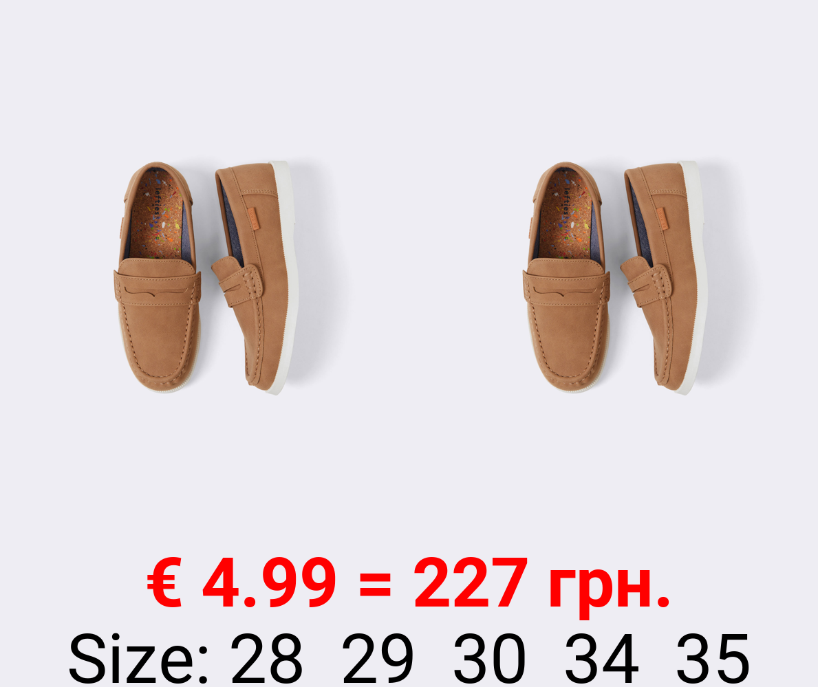 Penny strap deck shoes