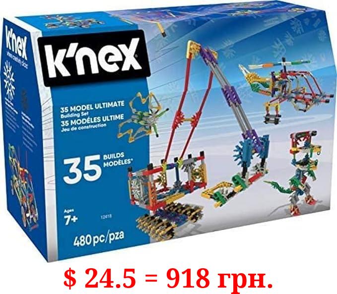 K’NEX – 35 Model Building Set – 480 Pieces – For Ages 7+ Construction Education Toy (Amazon Exclusive)