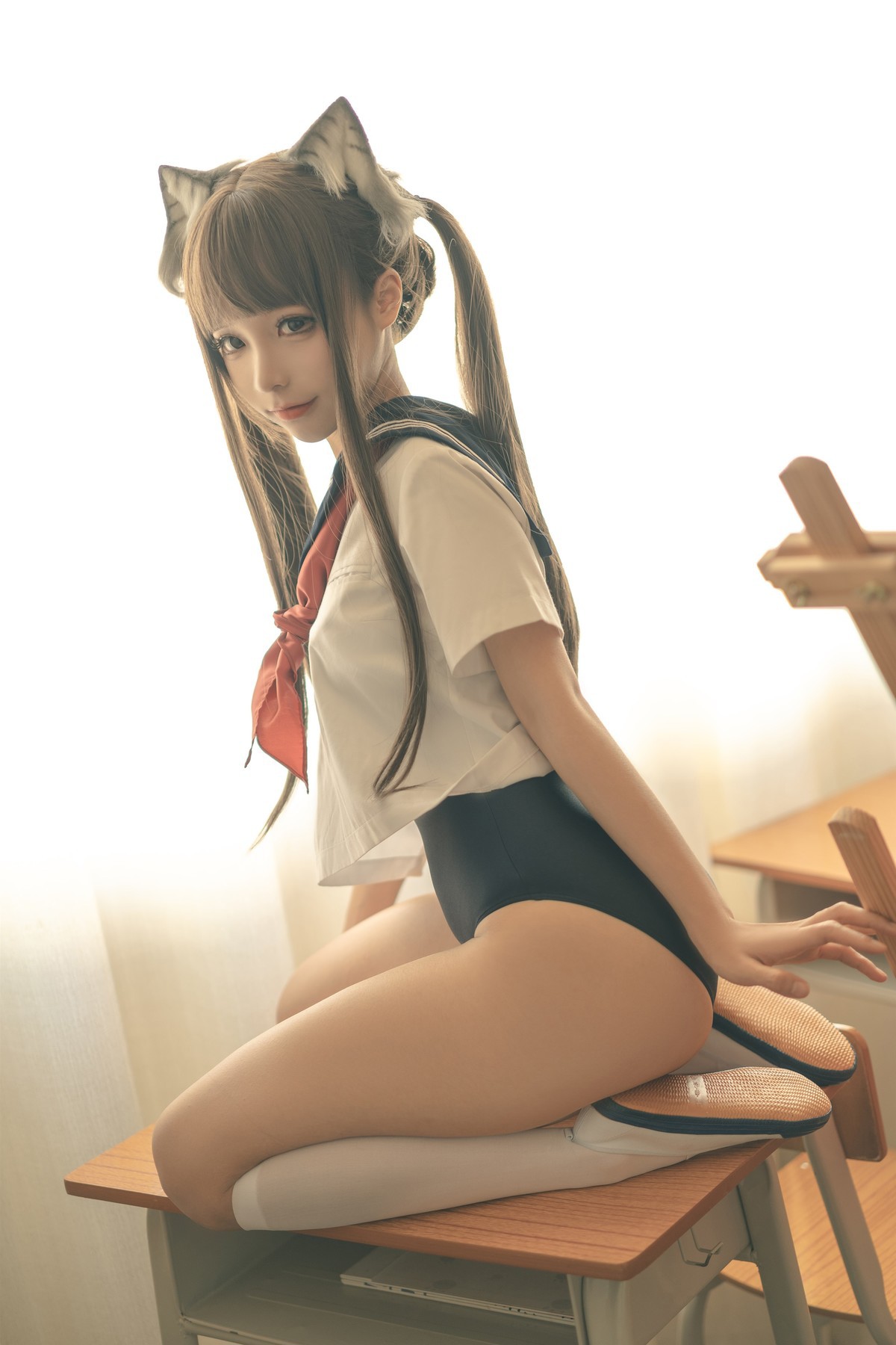 蠢沫沫 Cosplay 放学后 23