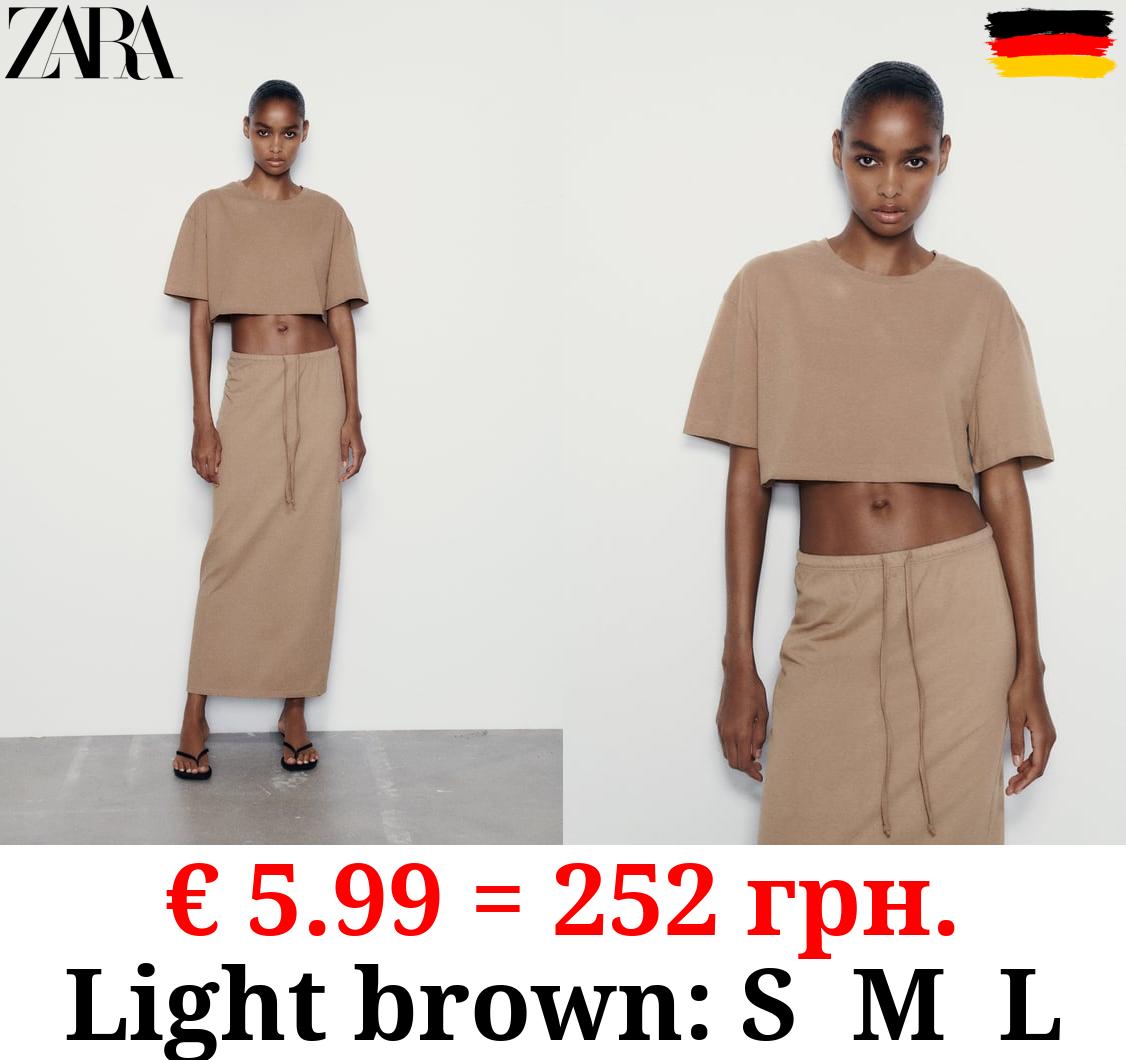 FADED-EFFECT CROP TOP