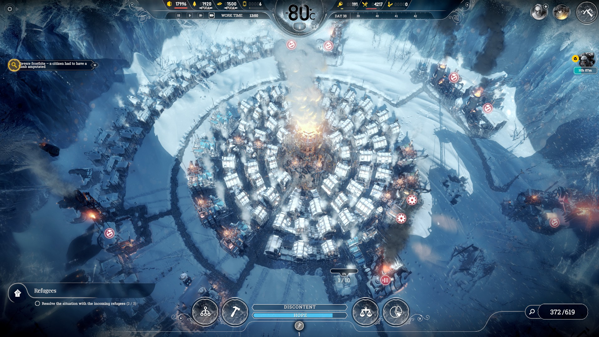 Frostpunk как увеличить население