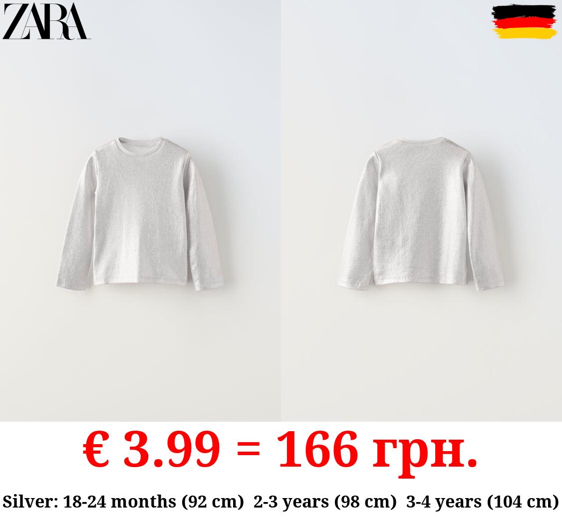 RIBBED T-SHIRT WITH FOIL