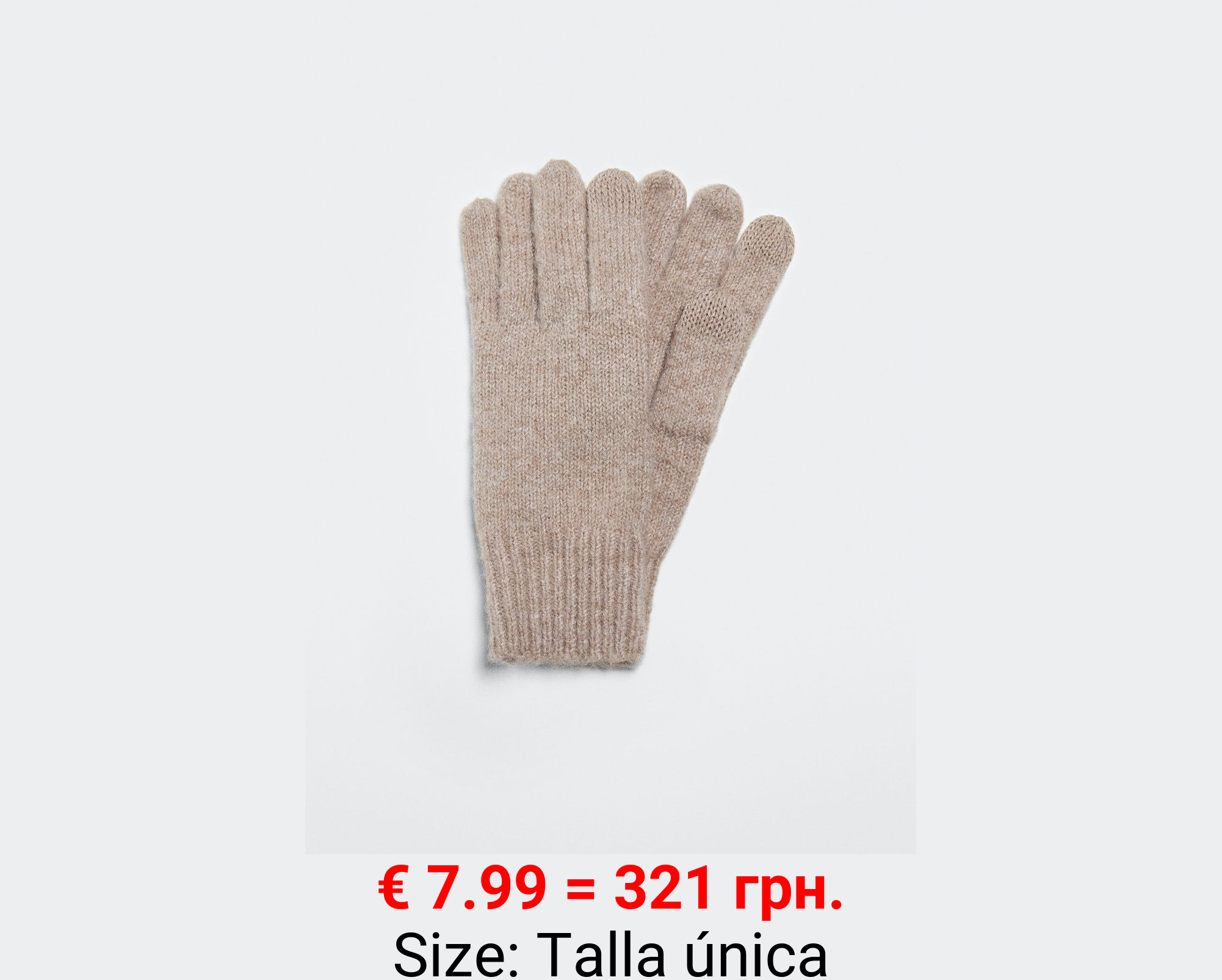 Guantes canalé punto