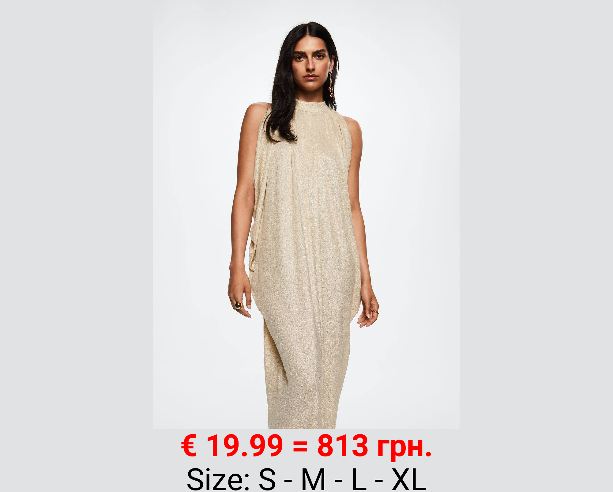 Vestido largo lúrex