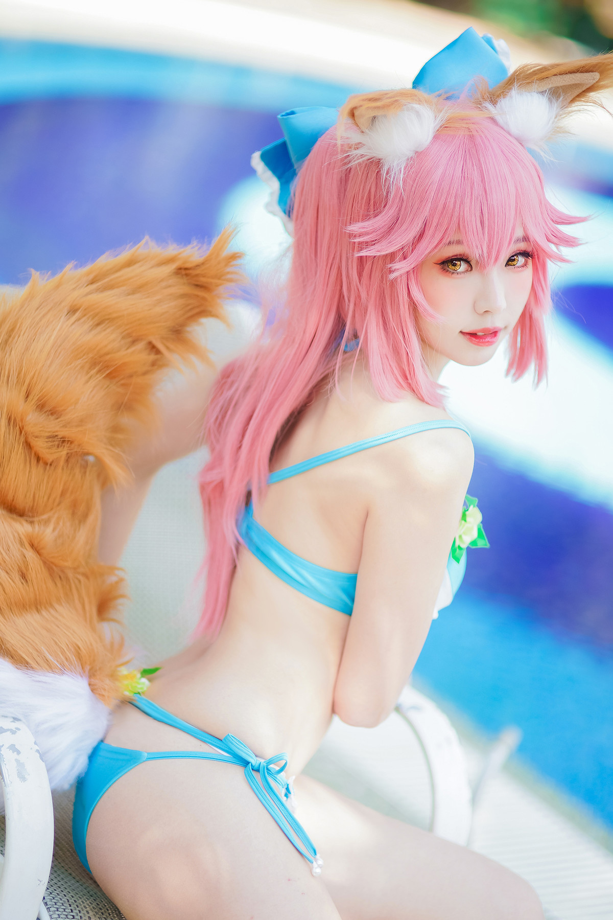 Cosplay ElyEE子 玉藻前泳池 14