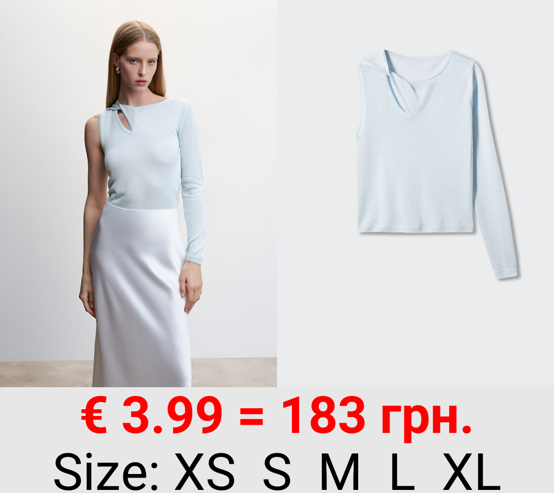 Jersey asimétrico punto fino