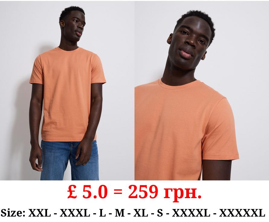 Orange Crew Neck T-Shirt