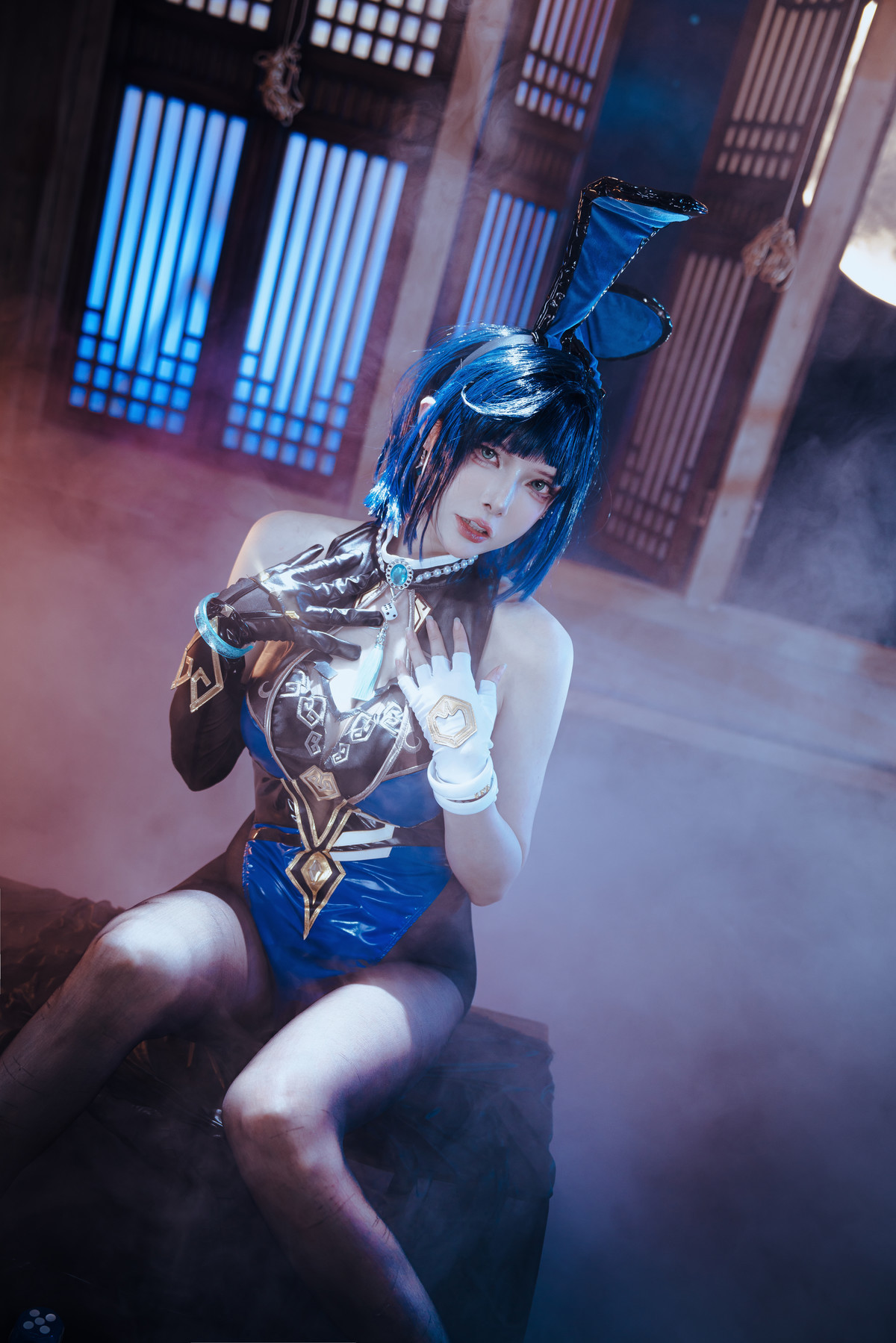 Cosplay 夏小秋秋秋 夜兰 兔女郎 Set.01 35