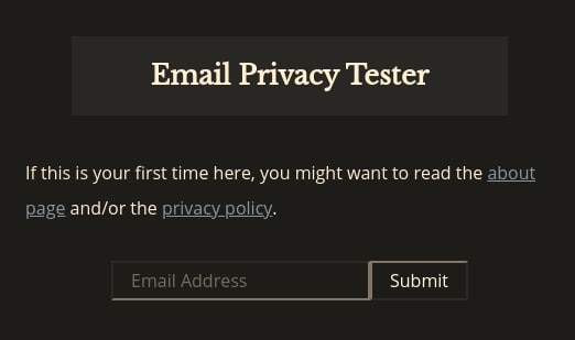 Private test. Email privacy.