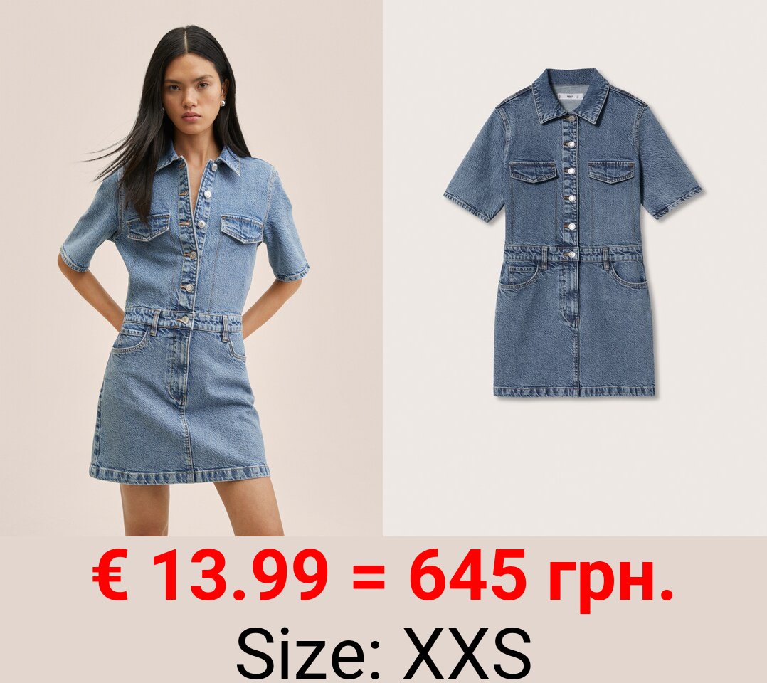 Vestido camisero vaquero