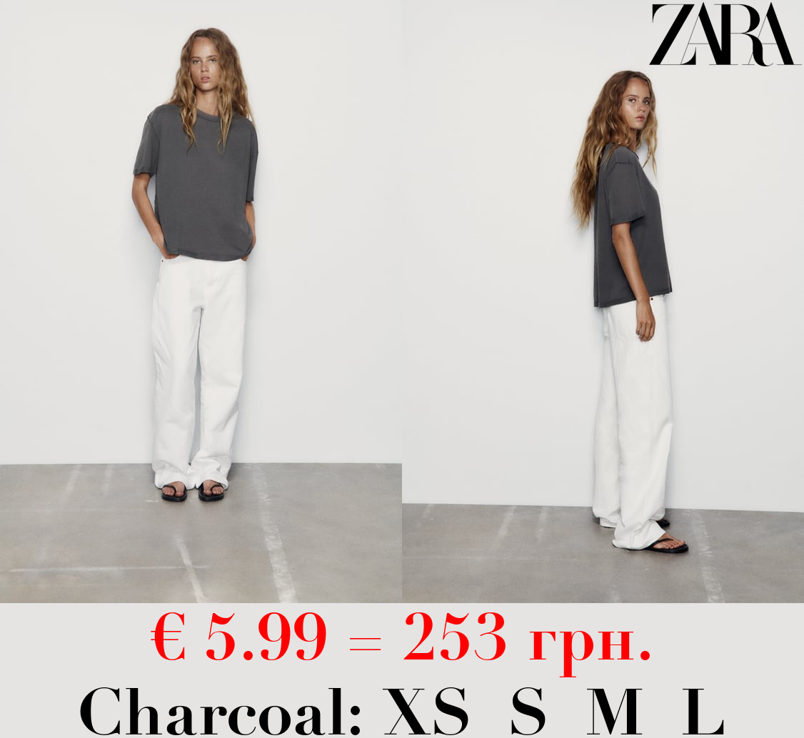 COTTON T-SHIRT WITH INVERTED SEAMS