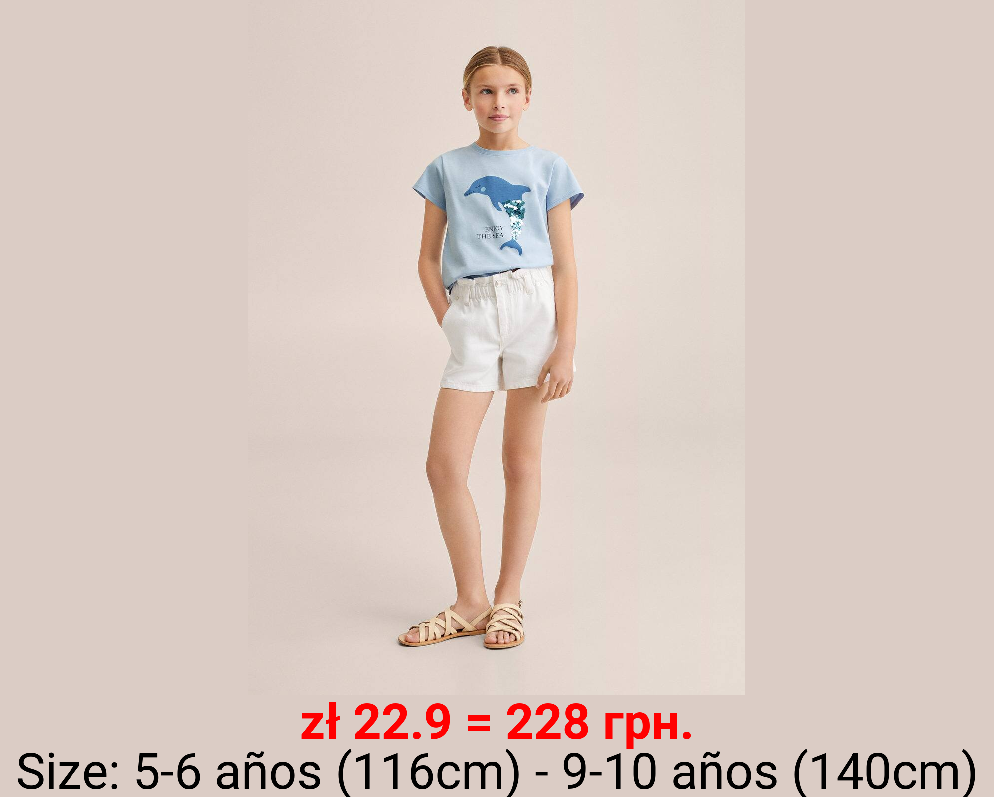Camiseta estampada lentejuelas