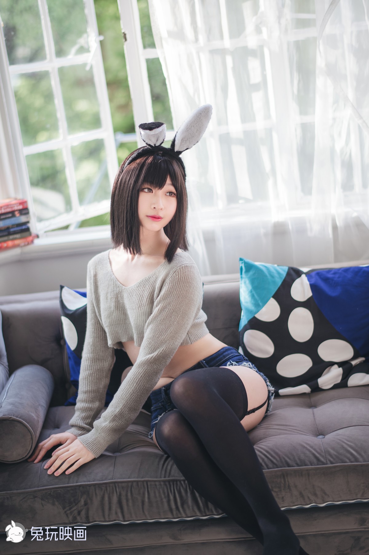 Cosplay 兔玩映画 毛衣热裤 4