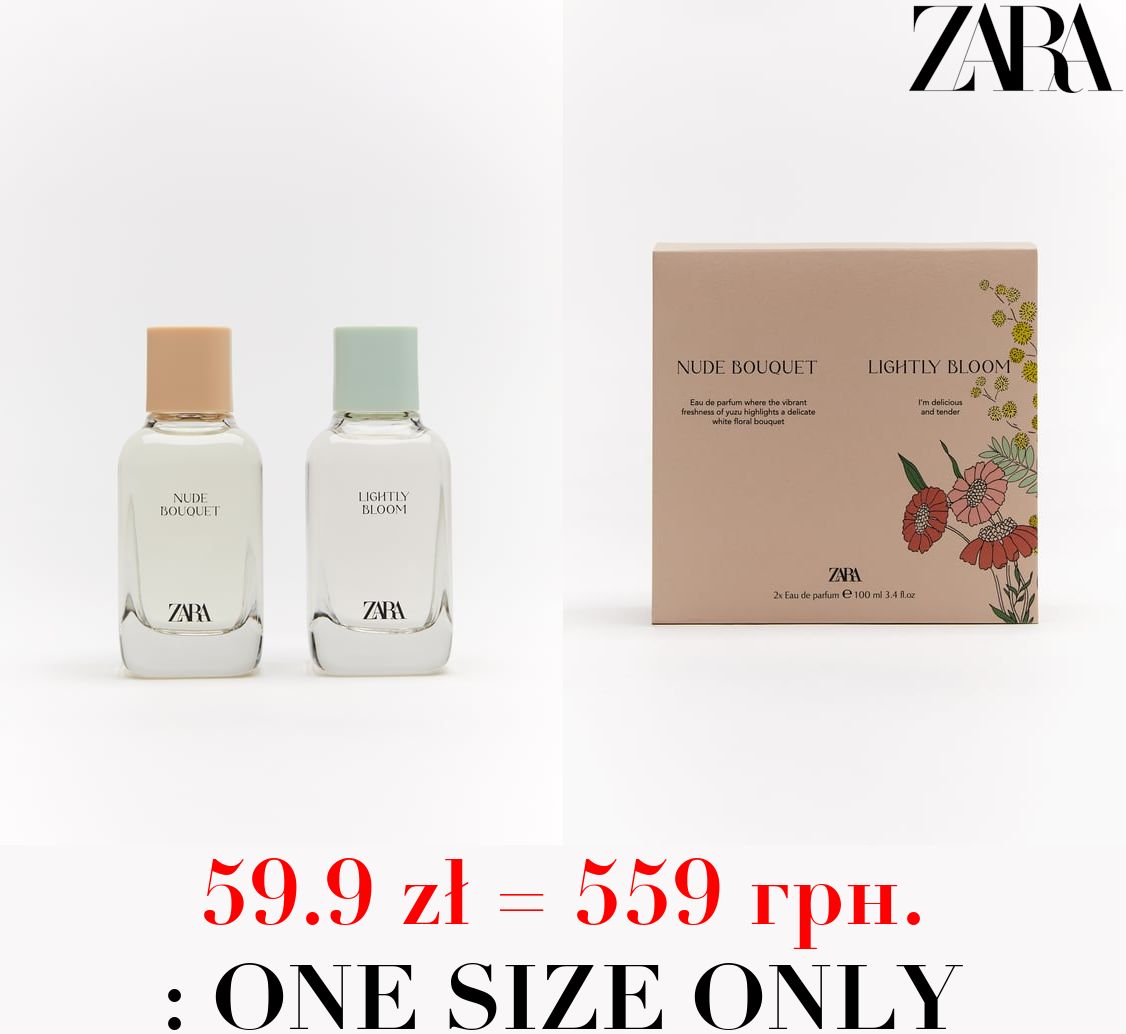 NUDE BOUQUET + LIGHTLY BLOOM EDP 2x100 ML / 3.38 oz