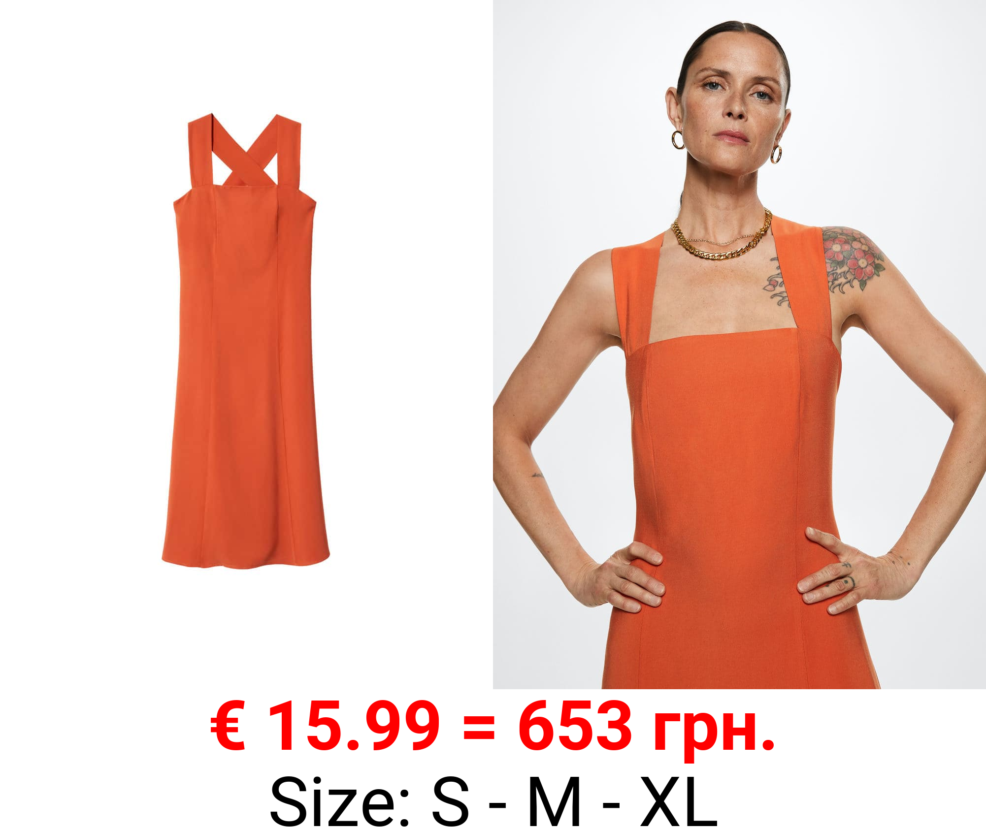 vestido espalda cruzada